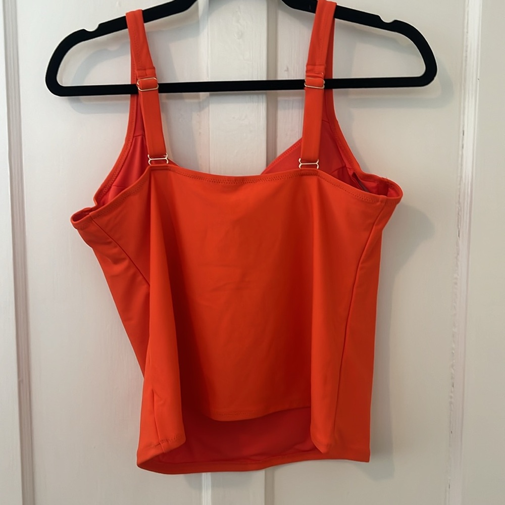 💕 SALE! Womens Tankini Top XL Orange Old Navy - Picture 3 of 3
